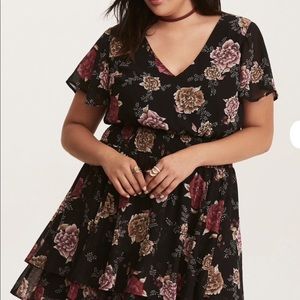 Torrid Smocked Floral Dress